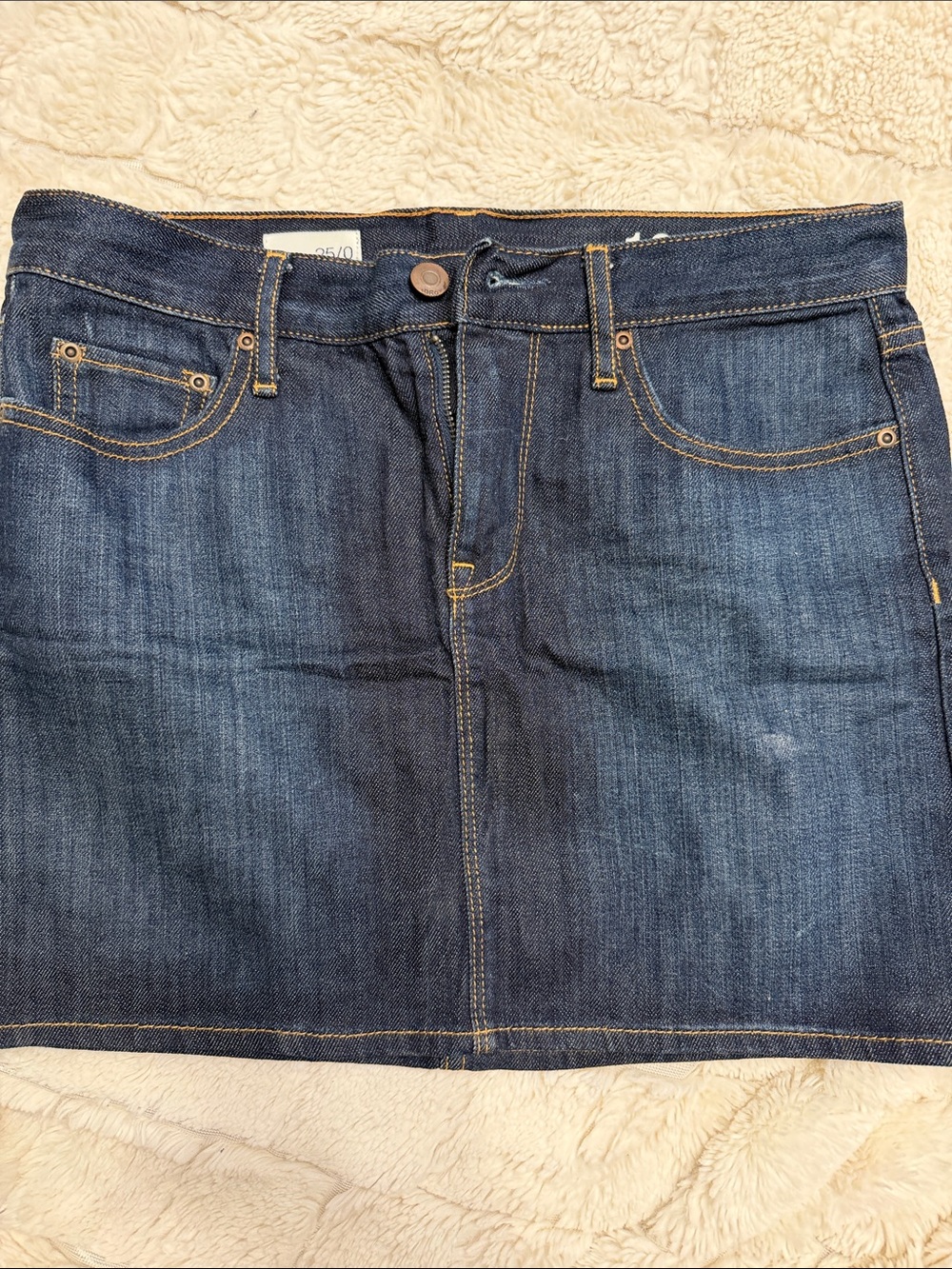 Vintage Gap Classic Dark Blue Denim Mini Skirt